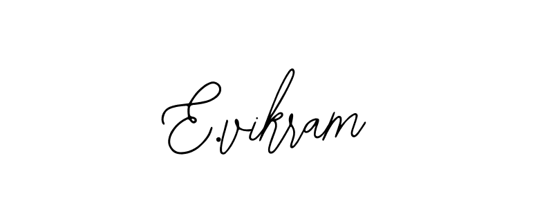 Make a beautiful signature design for name E.vikram. With this signature (Bearetta-2O07w) style, you can create a handwritten signature for free. E.vikram signature style 12 images and pictures png