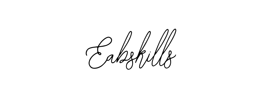 Use a signature maker to create a handwritten signature online. With this signature software, you can design (Bearetta-2O07w) your own signature for name Eabskills. Eabskills signature style 12 images and pictures png