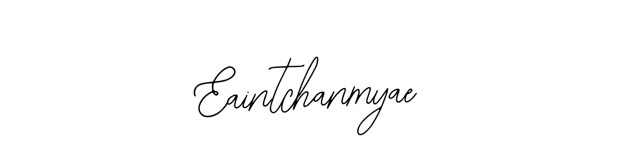 Use a signature maker to create a handwritten signature online. With this signature software, you can design (Bearetta-2O07w) your own signature for name Eaintchanmyae. Eaintchanmyae signature style 12 images and pictures png