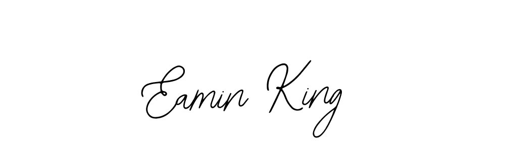 See photos of Eamin King official signature by Spectra . Check more albums & portfolios. Read reviews & check more about Bearetta-2O07w font. Eamin King signature style 12 images and pictures png