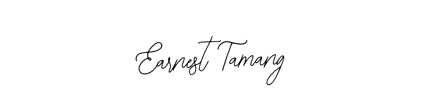 The best way (Bearetta-2O07w) to make a short signature is to pick only two or three words in your name. The name Earnest Tamang include a total of six letters. For converting this name. Earnest Tamang signature style 12 images and pictures png