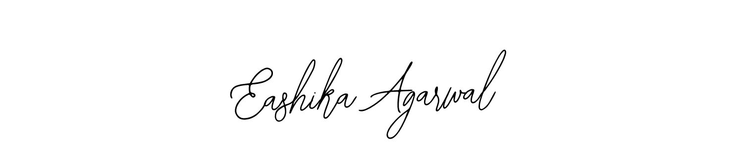 How to make Eashika Agarwal name signature. Use Bearetta-2O07w style for creating short signs online. This is the latest handwritten sign. Eashika Agarwal signature style 12 images and pictures png