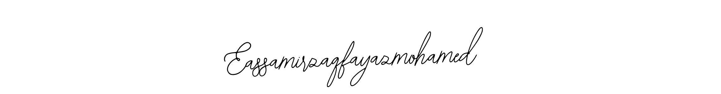 Make a beautiful signature design for name Eassamirzaqfayazmohamed. With this signature (Bearetta-2O07w) style, you can create a handwritten signature for free. Eassamirzaqfayazmohamed signature style 12 images and pictures png