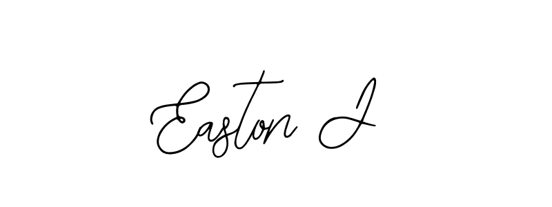 How to make Easton J name signature. Use Bearetta-2O07w style for creating short signs online. This is the latest handwritten sign. Easton J signature style 12 images and pictures png