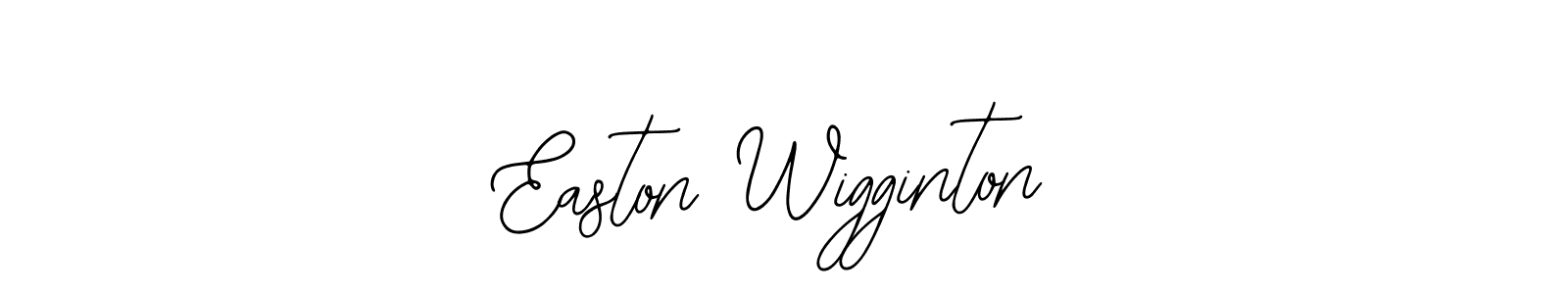 How to make Easton Wigginton name signature. Use Bearetta-2O07w style for creating short signs online. This is the latest handwritten sign. Easton Wigginton signature style 12 images and pictures png