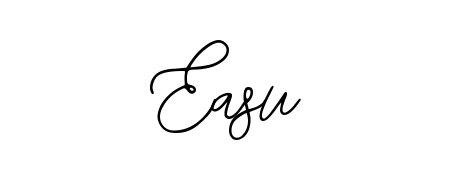 Create your official email sign-off with Easu name in Bearetta-2O07w style. Crisp, clean, and perfectly legible across all screens. Easu signature style 12 images and pictures png