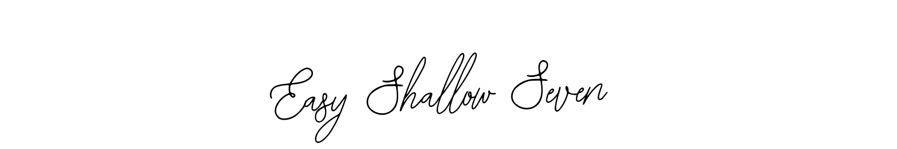 The best way (Bearetta-2O07w) to make a short signature is to pick only two or three words in your name. The name Easy Shallow Seven include a total of six letters. For converting this name. Easy Shallow Seven signature style 12 images and pictures png