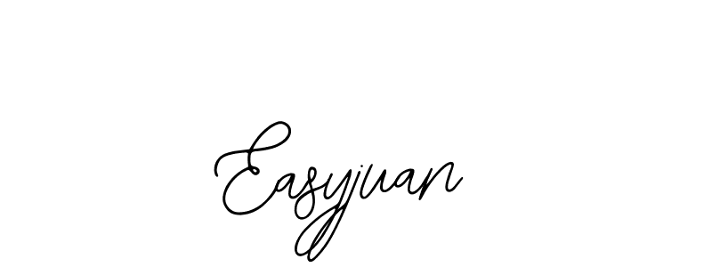 Use a signature maker to create a handwritten signature online. With this signature software, you can design (Bearetta-2O07w) your own signature for name Easyjuan. Easyjuan signature style 12 images and pictures png