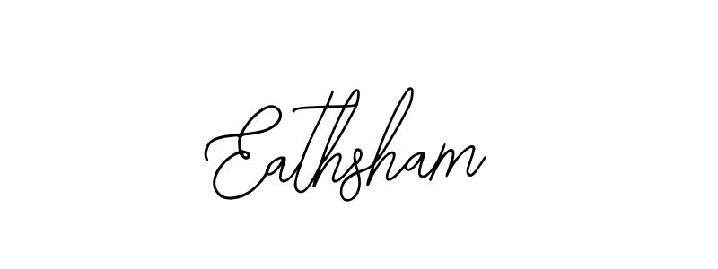 Use a signature maker to create a handwritten signature online. With this signature software, you can design (Bearetta-2O07w) your own signature for name Eathsham. Eathsham signature style 12 images and pictures png