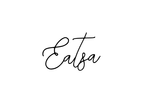 How to make Eatsa name signature. Use Bearetta-2O07w style for creating short signs online. This is the latest handwritten sign. Eatsa signature style 12 images and pictures png