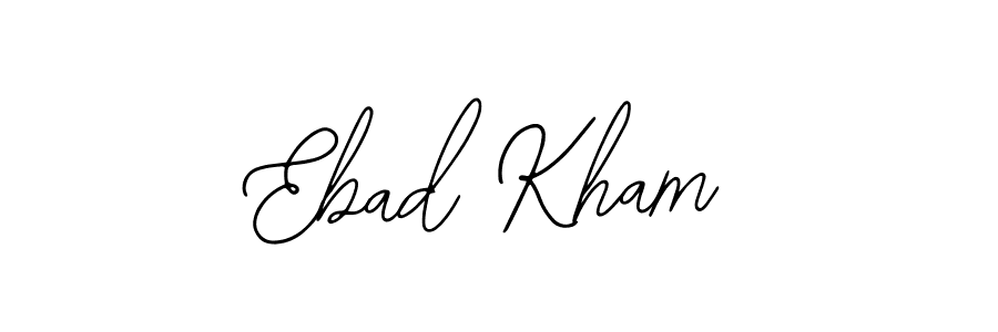How to Draw Ebad Kham signature style? Bearetta-2O07w is a latest design signature styles for name Ebad Kham. Ebad Kham signature style 12 images and pictures png