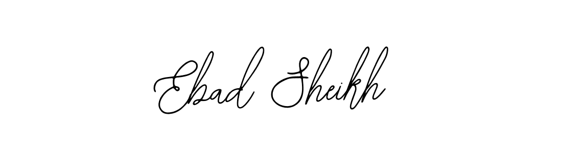 Design your own signature with our free online signature maker. With this signature software, you can create a handwritten (Bearetta-2O07w) signature for name Ebad Sheikh. Ebad Sheikh signature style 12 images and pictures png