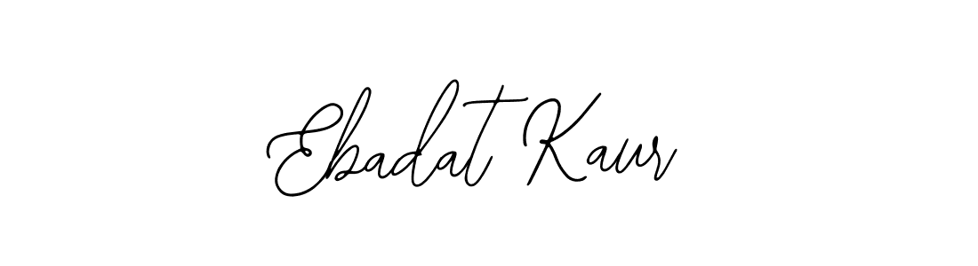 Design your own signature with our free online signature maker. With this signature software, you can create a handwritten (Bearetta-2O07w) signature for name Ebadat Kaur. Ebadat Kaur signature style 12 images and pictures png