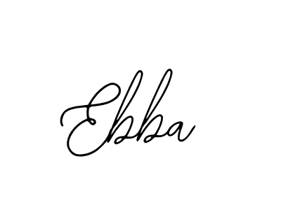 You should practise on your own different ways (Bearetta-2O07w) to write your name (Ebba) in signature. don't let someone else do it for you. Ebba signature style 12 images and pictures png