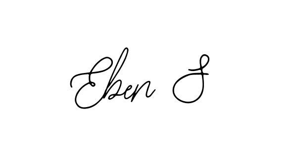 The best way (Bearetta-2O07w) to make a short signature is to pick only two or three words in your name. The name Eben S include a total of six letters. For converting this name. Eben S signature style 12 images and pictures png