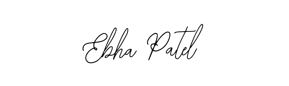 Bearetta-2O07w is a professional signature style that is perfect for those who want to add a touch of class to their signature. It is also a great choice for those who want to make their signature more unique. Get Ebha Patel name to fancy signature for free. Ebha Patel signature style 12 images and pictures png
