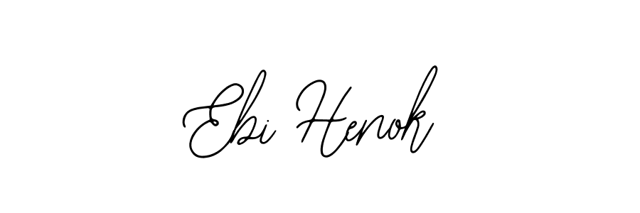 Use a signature maker to create a handwritten signature online. With this signature software, you can design (Bearetta-2O07w) your own signature for name Ebi Henok. Ebi Henok signature style 12 images and pictures png