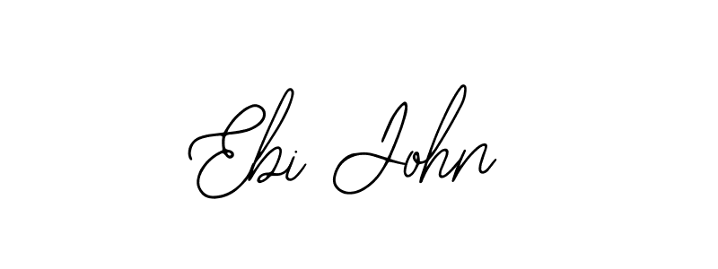 Design your own signature with our free online signature maker. With this signature software, you can create a handwritten (Bearetta-2O07w) signature for name Ebi John. Ebi John signature style 12 images and pictures png