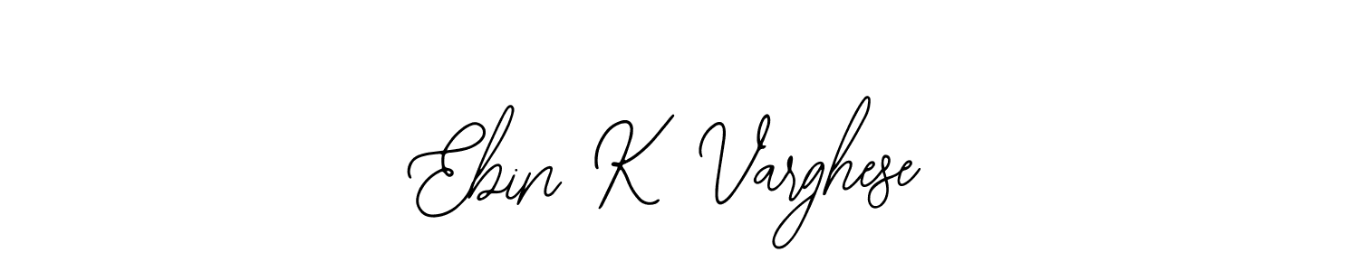 Similarly Bearetta-2O07w is the best handwritten signature design. Signature creator online .You can use it as an online autograph creator for name Ebin K Varghese. Ebin K Varghese signature style 12 images and pictures png