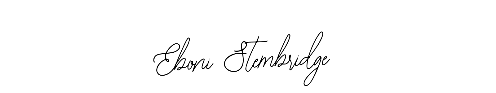 Eboni Stembridge stylish signature style. Best Handwritten Sign (Bearetta-2O07w) for my name. Handwritten Signature Collection Ideas for my name Eboni Stembridge. Eboni Stembridge signature style 12 images and pictures png