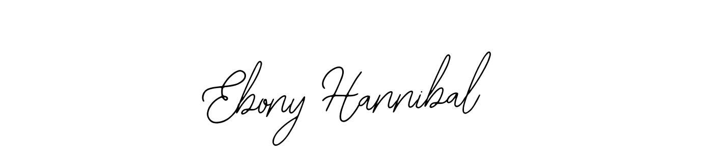Bearetta-2O07w is a professional signature style that is perfect for those who want to add a touch of class to their signature. It is also a great choice for those who want to make their signature more unique. Get Ebony Hannibal name to fancy signature for free. Ebony Hannibal signature style 12 images and pictures png