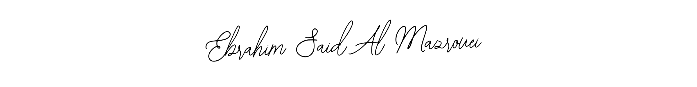 Make a beautiful signature design for name Ebrahim Said Al Mazrouei. Use this online signature maker to create a handwritten signature for free. Ebrahim Said Al Mazrouei signature style 12 images and pictures png