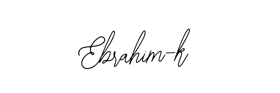 if you are searching for the best signature style for your name Ebrahim-k. so please give up your signature search. here we have designed multiple signature styles  using Bearetta-2O07w. Ebrahim-k signature style 12 images and pictures png