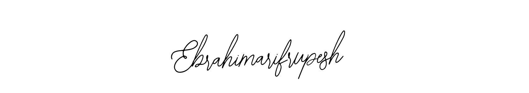 The best way (Bearetta-2O07w) to make a short signature is to pick only two or three words in your name. The name Ebrahimarifrupesh include a total of six letters. For converting this name. Ebrahimarifrupesh signature style 12 images and pictures png