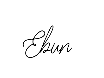 How to make Ebun name signature. Use Bearetta-2O07w style for creating short signs online. This is the latest handwritten sign. Ebun signature style 12 images and pictures png