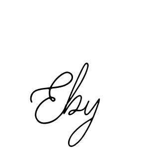 Eby stylish signature style. Best Handwritten Sign (Bearetta-2O07w) for my name. Handwritten Signature Collection Ideas for my name Eby. Eby signature style 12 images and pictures png