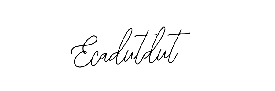 Bearetta-2O07w is a professional signature style that is perfect for those who want to add a touch of class to their signature. It is also a great choice for those who want to make their signature more unique. Get Ecadutdut name to fancy signature for free. Ecadutdut signature style 12 images and pictures png