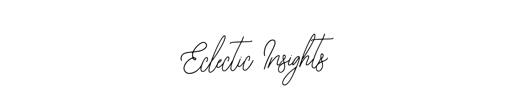 Make a short Eclectic Insights signature style. Manage your documents anywhere anytime using Bearetta-2O07w. Create and add eSignatures, submit forms, share and send files easily. Eclectic Insights signature style 12 images and pictures png