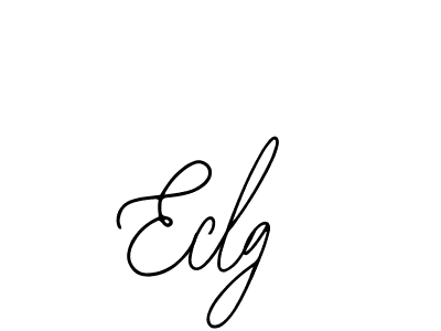 You should practise on your own different ways (Bearetta-2O07w) to write your name (Eclg) in signature. don't let someone else do it for you. Eclg signature style 12 images and pictures png