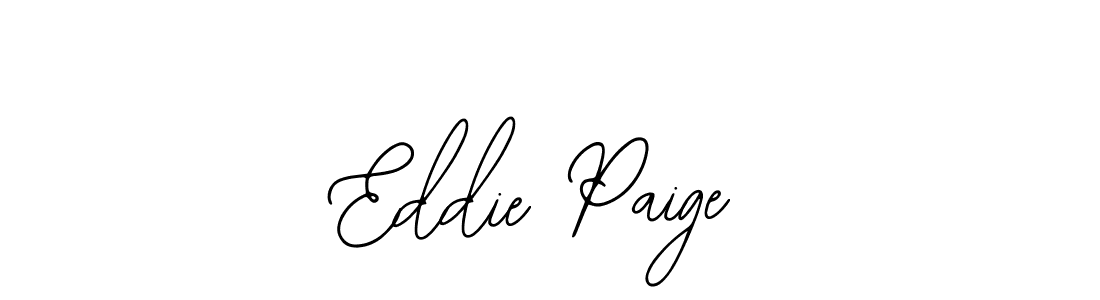 How to make Eddie Paige name signature. Use Bearetta-2O07w style for creating short signs online. This is the latest handwritten sign. Eddie Paige signature style 12 images and pictures png