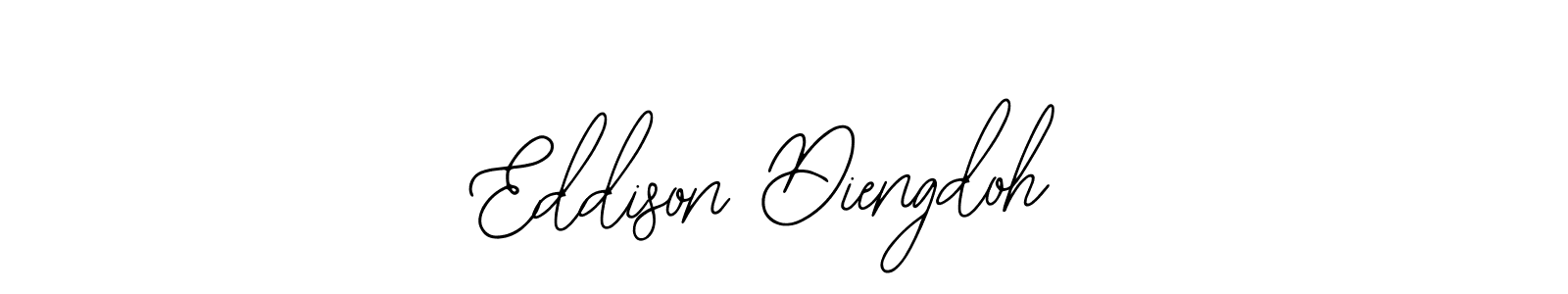 You should practise on your own different ways (Bearetta-2O07w) to write your name (Eddison Diengdoh) in signature. don't let someone else do it for you. Eddison Diengdoh signature style 12 images and pictures png