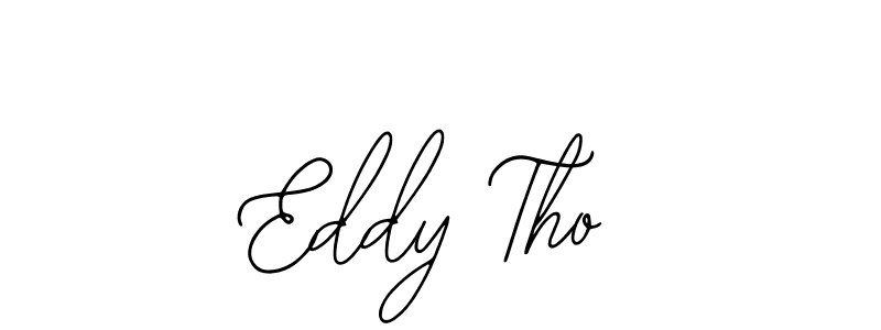 How to make Eddy Tho name signature. Use Bearetta-2O07w style for creating short signs online. This is the latest handwritten sign. Eddy Tho signature style 12 images and pictures png