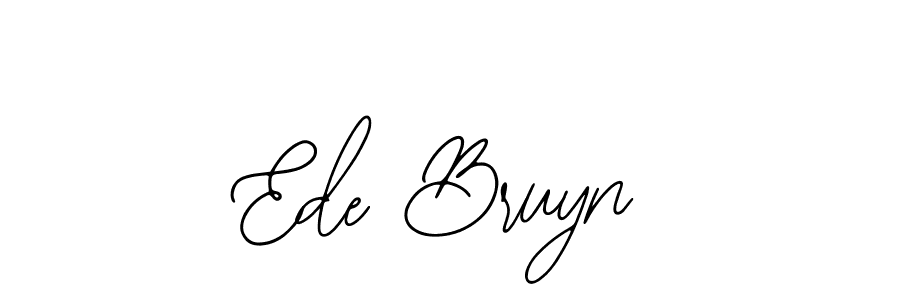 The best way (Bearetta-2O07w) to make a short signature is to pick only two or three words in your name. The name Ede Bruyn include a total of six letters. For converting this name. Ede Bruyn signature style 12 images and pictures png