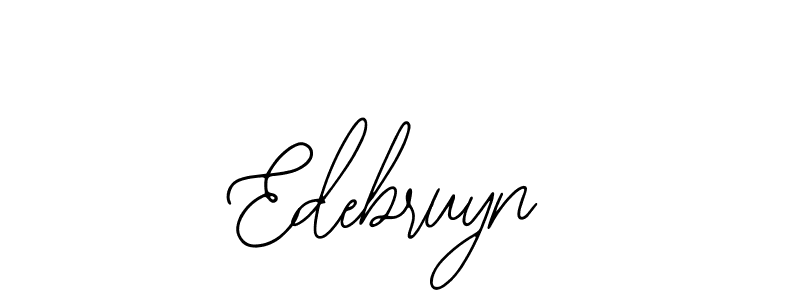 Use a signature maker to create a handwritten signature online. With this signature software, you can design (Bearetta-2O07w) your own signature for name Edebruyn. Edebruyn signature style 12 images and pictures png