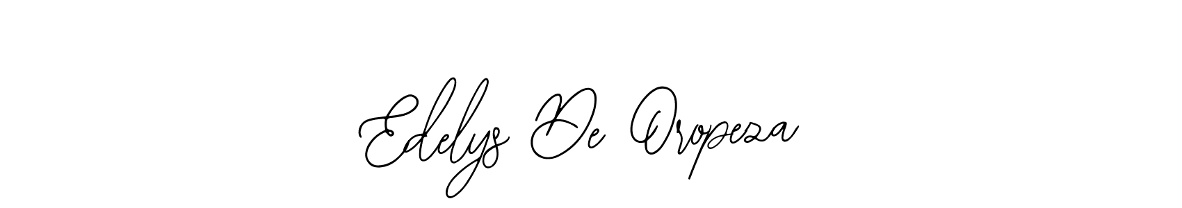 You should practise on your own different ways (Bearetta-2O07w) to write your name (Edelys De Oropeza) in signature. don't let someone else do it for you. Edelys De Oropeza signature style 12 images and pictures png