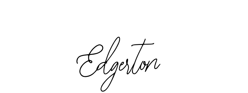 How to make Edgerton name signature. Use Bearetta-2O07w style for creating short signs online. This is the latest handwritten sign. Edgerton signature style 12 images and pictures png