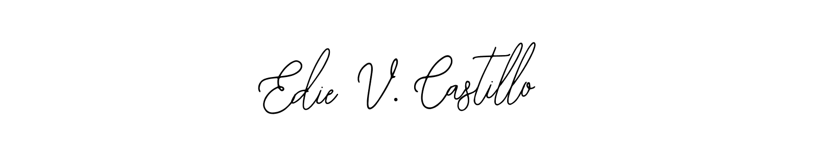 How to Draw Edie V. Castillo signature style? Bearetta-2O07w is a latest design signature styles for name Edie V. Castillo. Edie V. Castillo signature style 12 images and pictures png