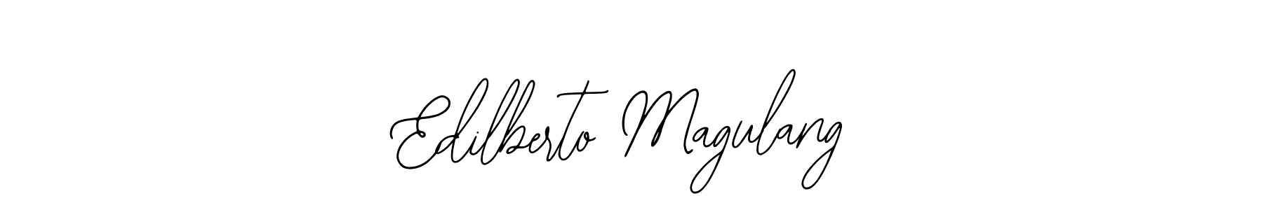 How to make Edilberto Magulang signature? Bearetta-2O07w is a professional autograph style. Create handwritten signature for Edilberto Magulang name. Edilberto Magulang signature style 12 images and pictures png
