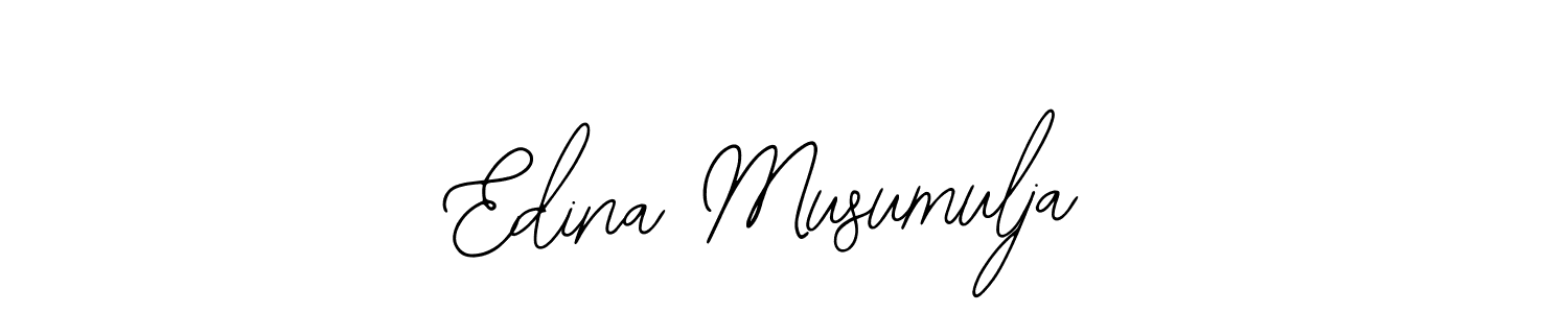 Design your own signature with our free online signature maker. With this signature software, you can create a handwritten (Bearetta-2O07w) signature for name Edina Musumulja. Edina Musumulja signature style 12 images and pictures png