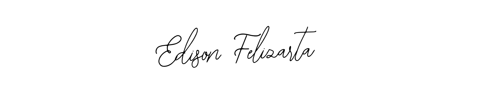 Bearetta-2O07w is a professional signature style that is perfect for those who want to add a touch of class to their signature. It is also a great choice for those who want to make their signature more unique. Get Edison Felizarta name to fancy signature for free. Edison Felizarta signature style 12 images and pictures png