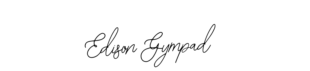 Make a beautiful signature design for name Edison Gympad. With this signature (Bearetta-2O07w) style, you can create a handwritten signature for free. Edison Gympad signature style 12 images and pictures png