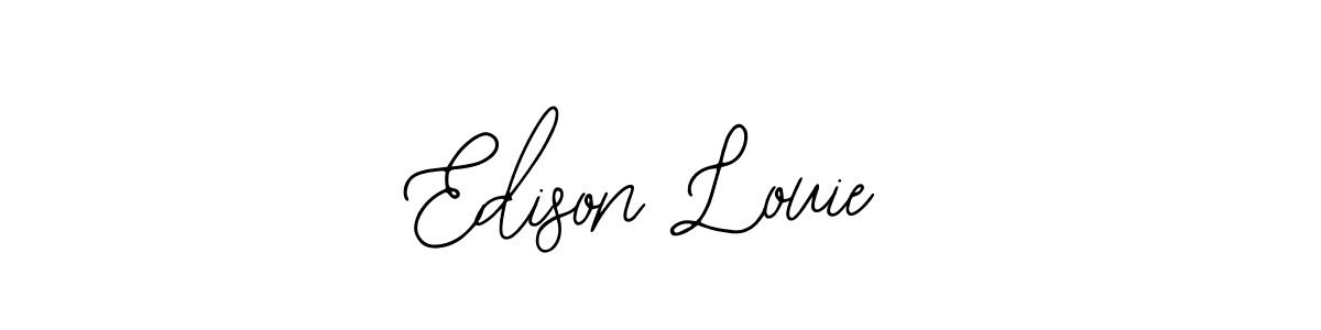 Create a beautiful signature design for name Edison Louie. With this signature (Bearetta-2O07w) fonts, you can make a handwritten signature for free. Edison Louie signature style 12 images and pictures png