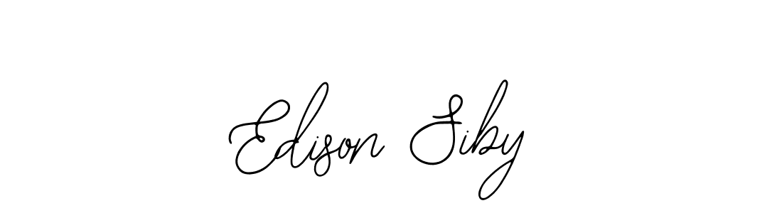 Also You can easily find your signature by using the search form. We will create Edison Siby name handwritten signature images for you free of cost using Bearetta-2O07w sign style. Edison Siby signature style 12 images and pictures png