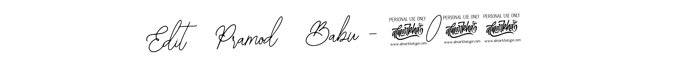 Design your own signature with our free online signature maker. With this signature software, you can create a handwritten (Bearetta-2O07w) signature for name Edit   Pramod   Babu - 2024. Edit   Pramod   Babu - 2024 signature style 12 images and pictures png