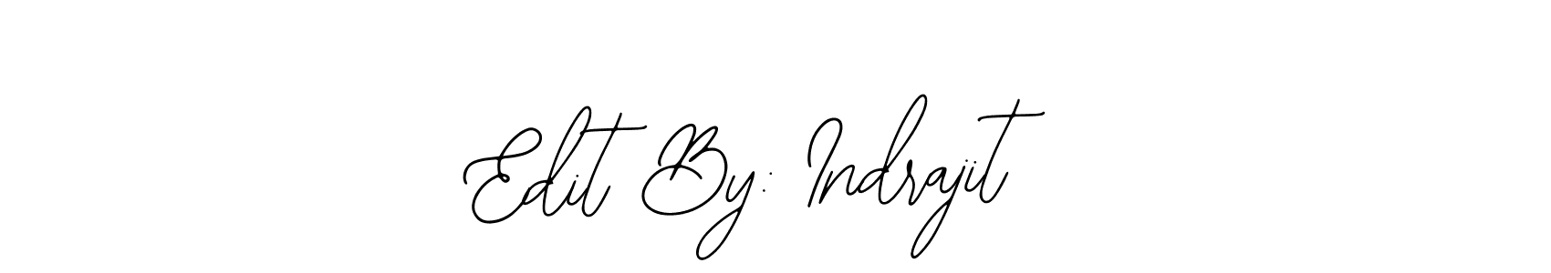 Also we have Edit By: Indrajit name is the best signature style. Create professional handwritten signature collection using Bearetta-2O07w autograph style. Edit By: Indrajit signature style 12 images and pictures png