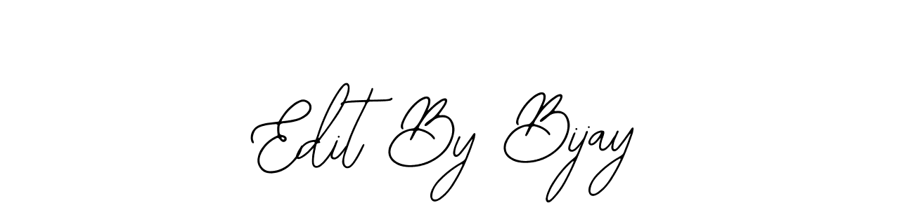 The best way (Bearetta-2O07w) to make a short signature is to pick only two or three words in your name. The name Edit By Bijay include a total of six letters. For converting this name. Edit By Bijay signature style 12 images and pictures png